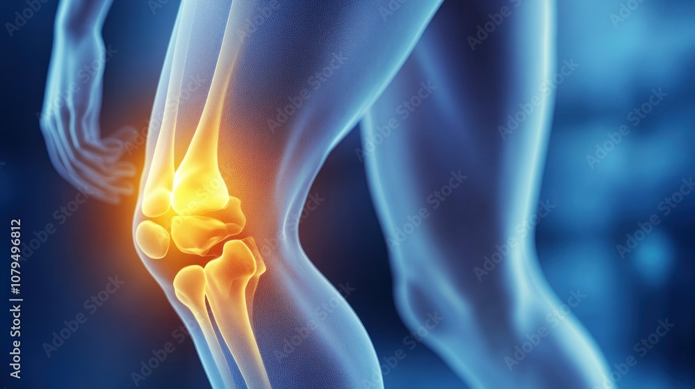 Human Knee Anatomy Illustration Human Knee Anatomy Illustration