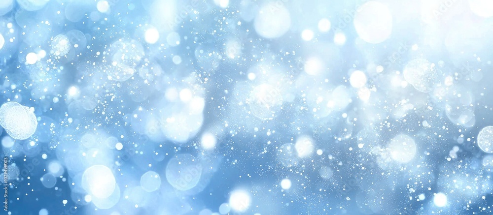 Abstract White Blue Defocused Background With Bokeh Lights Abstract White Blue Defocused Background With Bokeh Lights