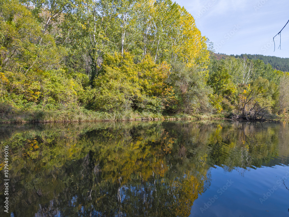 Iskar river near Pancharevo lake, Bulgaria Iskar river near Pancharevo lake, Bulgaria