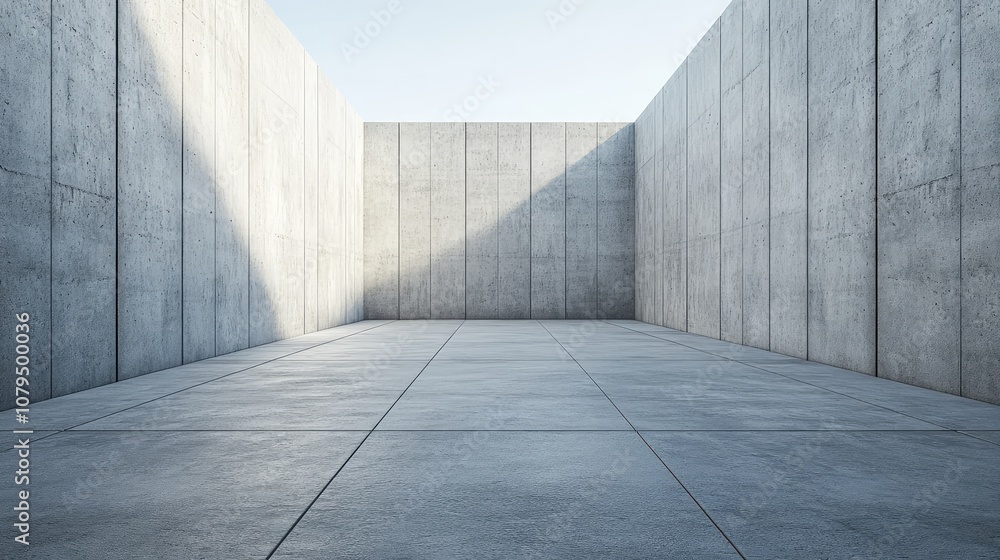 Minimalist Concrete Interior Space with Natural Light and Clean Lines Perfect for Modern Architecture, Design Concepts, or Inspirational Backgrounds Minimalist Concrete Interior Space with Natural Light and Clean Lines Perfect for Modern Architecture, Design Concepts, or Inspirational Backgrounds