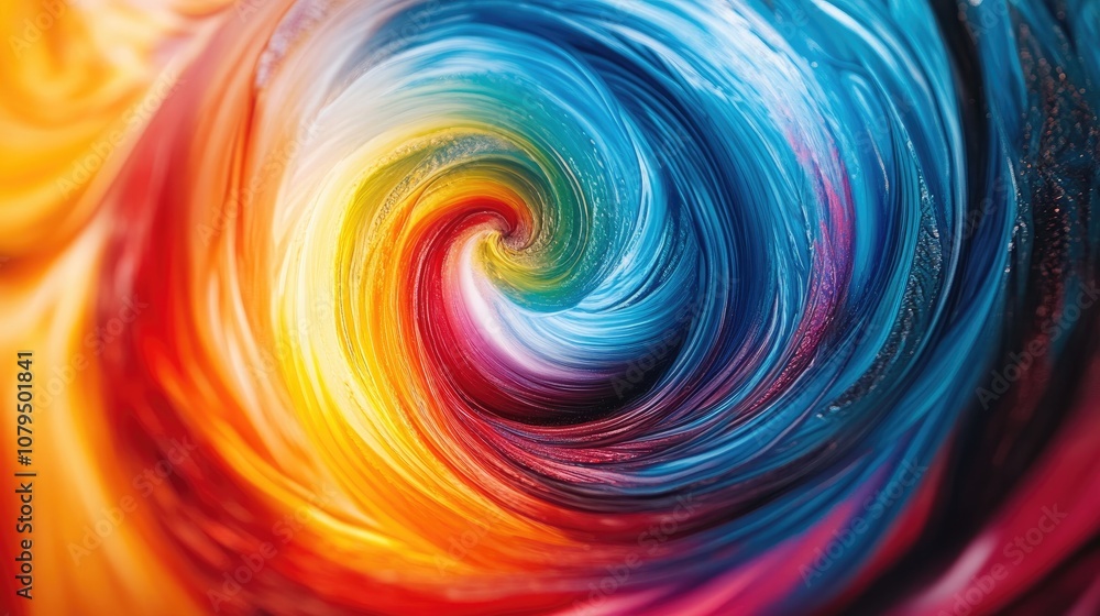 Fototapeta premium Colorful swirling patterns