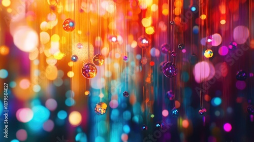 Wallpaper Mural Illuminated abstract backdrop with vibrant colors Torontodigital.ca