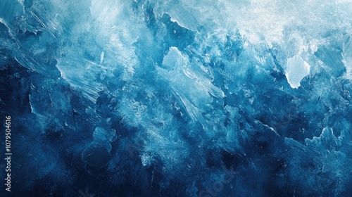 Grunge blue ice texture background artwork