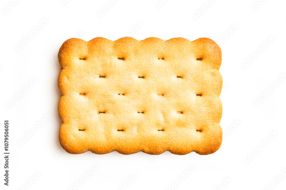 Close up. Crackers isolated on white background Close up. Crackers isolated on white background