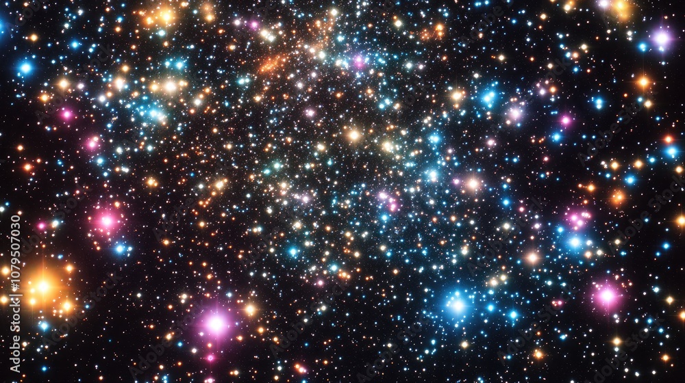 High definition star field background in a 3D cartoon rendering of deep space Colorful starry night sky texture in an outer space scene High definition star field background in a 3D cartoon rendering of deep space Colorful starry night sky texture in an outer space scene