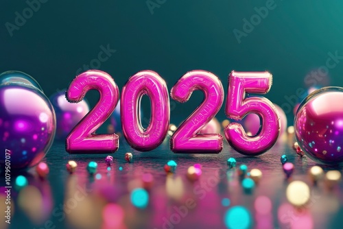 text "2025" , effect , photoshop mockup, ai