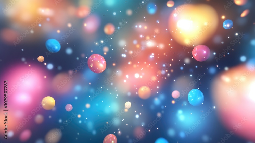 Blurred background nebula cosmos sky universe in a 3D cartoon rendering Blurred background nebula cosmos sky universe in a 3D cartoon rendering