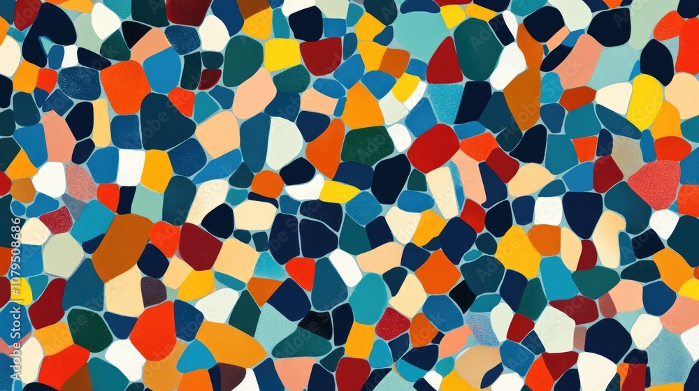 Multicolor mosaic texture seamless pattern vibrant abstract design for motion graphics and visual art Multicolor mosaic texture seamless pattern vibrant abstract design for motion graphics and visual art
