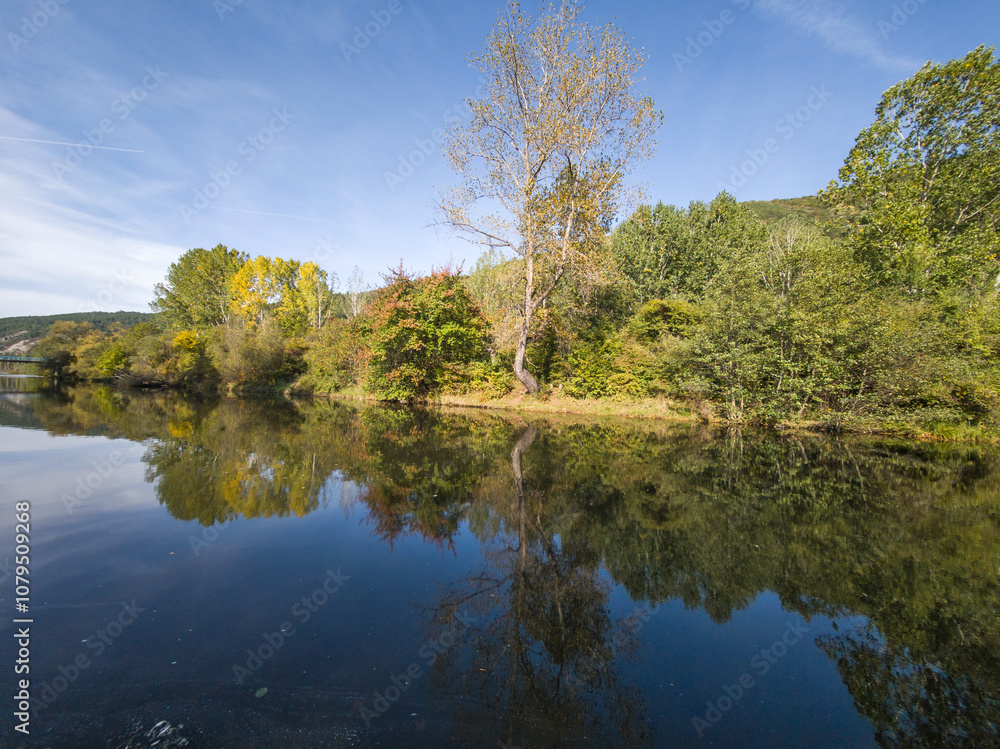 Iskar river near Pancharevo lake, Bulgaria Iskar river near Pancharevo lake, Bulgaria