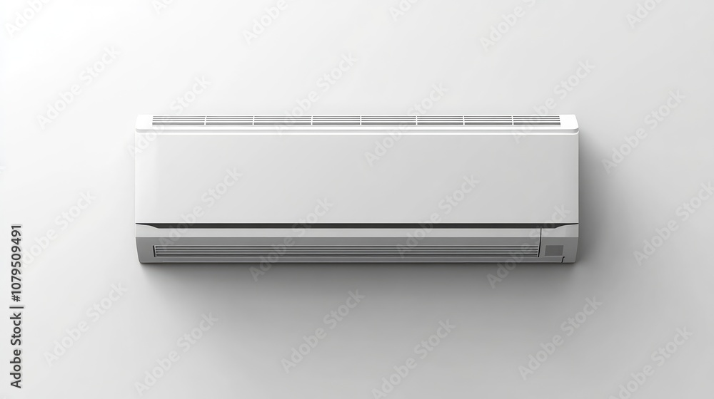 Modern Wall-Mounted Air Conditioner Unit for Home Cooling Solutions, Energy Efficient, White Finish, Indoor Climate Control, Minimalist Design for Contemporary Interiors Modern Wall-Mounted Air Conditioner Unit for Home Cooling Solutions, Energy Efficient, White Finish, Indoor Climate Control, Minimalist Design for Contemporary Interiors