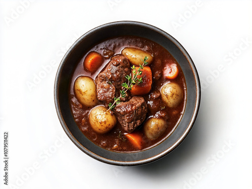 Hearty Beef Stew with Potatoes and Carrots