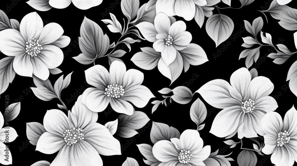 Floral design pattern Floral design pattern