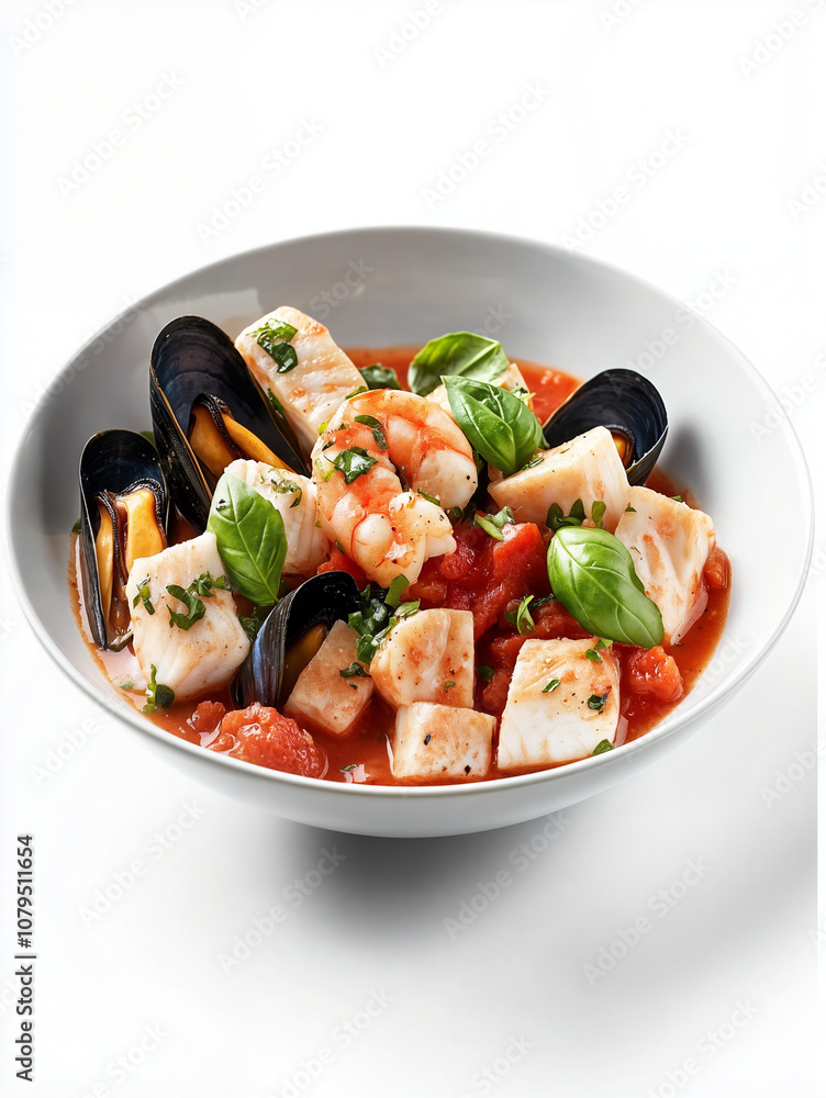 Seafood Stew with Tomato and Fresh Basil Seafood Stew with Tomato and Fresh Basil