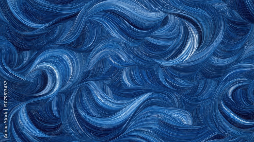 Seamless texture of blue wave pattern on a high resolution background ideal for digital design or textile applications Seamless texture of blue wave pattern on a high resolution background ideal for digital design or textile applications