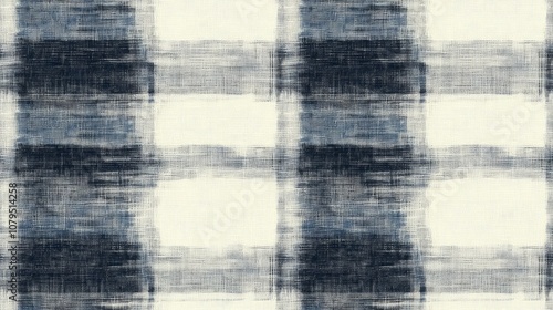 Soft subtle gingham plaid background pattern featuring a blurry checkered melange effect Seamless tartan check fabric design with an all over print