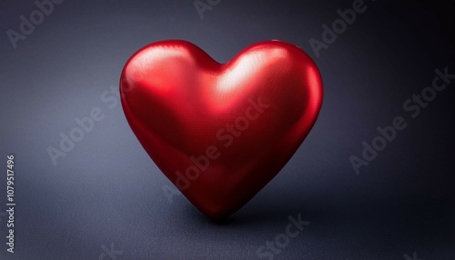 Wallpaper Mural red heart on black background Torontodigital.ca