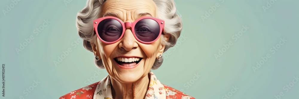 Happy Senior Woman with a Joyful Smile Enjoying Life Happy Senior Woman with a Joyful Smile Enjoying Life