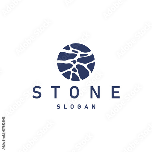 Stone Logo, Premium Elegant Design, Stone Balance Vector, Stepping Rock Walking Icon Illustration Design