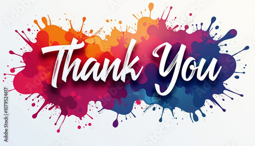 Colorful Thank You Graphic Design