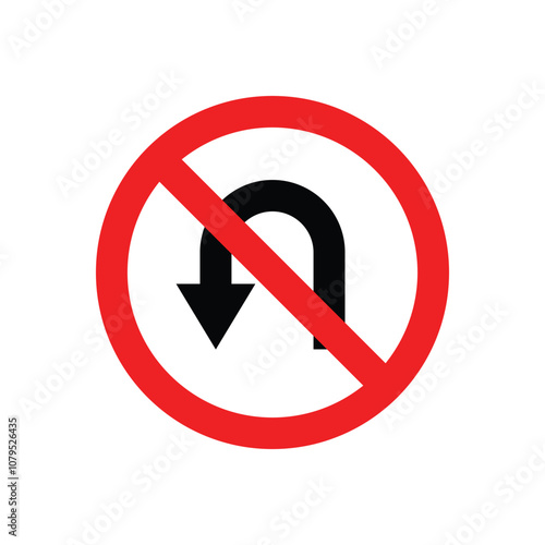 U-turn prohibited icon