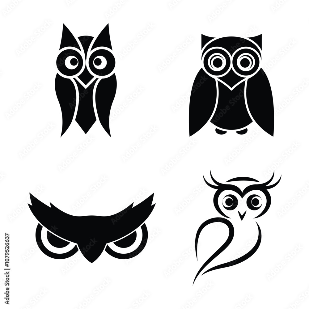 owl logo icon owl logo icon