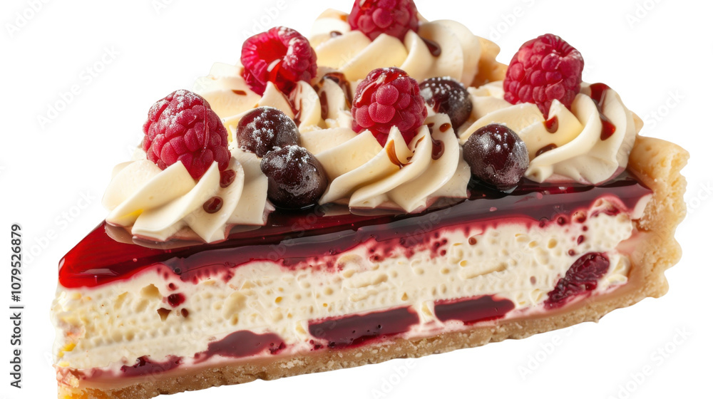 Cheesecake on white transparent background
Cheesecake on white transparent background