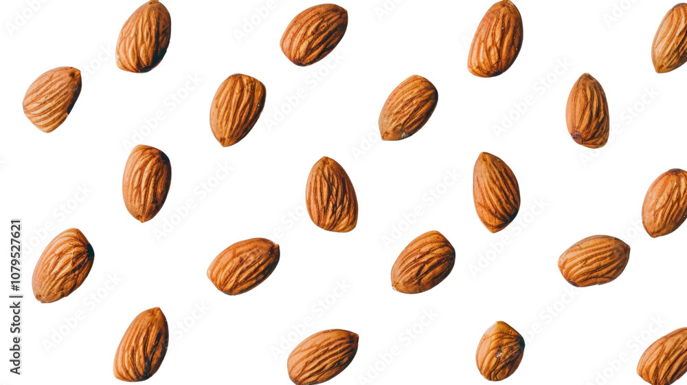 Almonds on white transparent background
Almonds on white transparent background