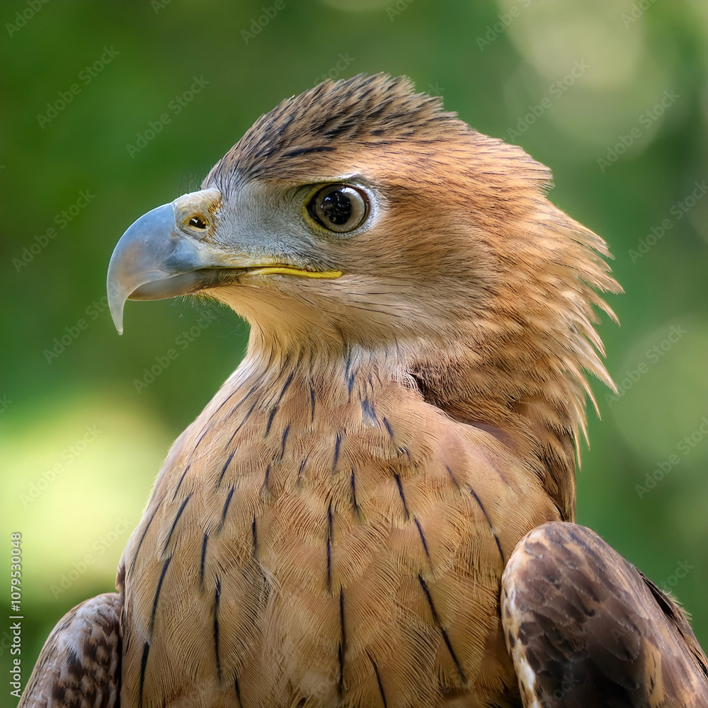 Eagle bird isolated with blur green bokeh background Eagle bird isolated with blur green bokeh background