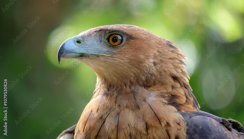 Eagle bird isolated with blur green bokeh background Eagle bird isolated with blur green bokeh background