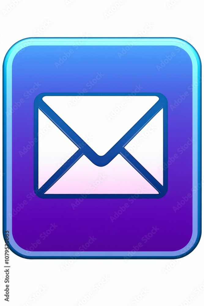 Colorful Icon of Email Notification Badge Colorful Icon of Email Notification Badge