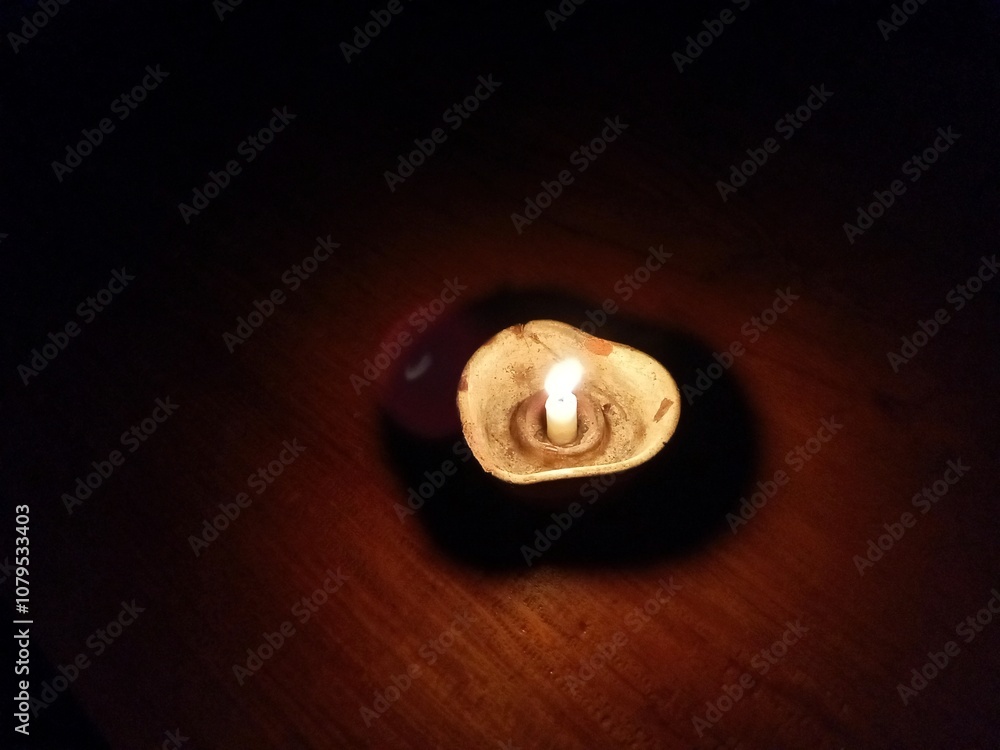 candles burning in the dark of night. romantic and calm atmosphere. candles burning in the dark of night. romantic and calm atmosphere.