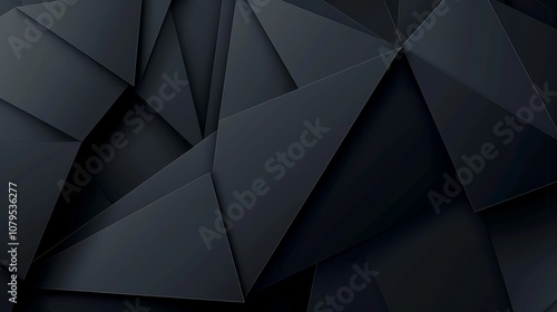 Wallpaper Abstract background formed by dark polygons creating a modern design, ideal for websites and presentations