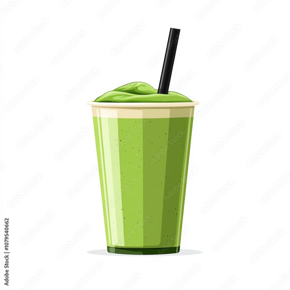 Refreshing green smoothie in a clear cup with a straw, perfect for healthy lifestyles and summer beverages. Refreshing green smoothie in a clear cup with a straw, perfect for healthy lifestyles and summer beverages.