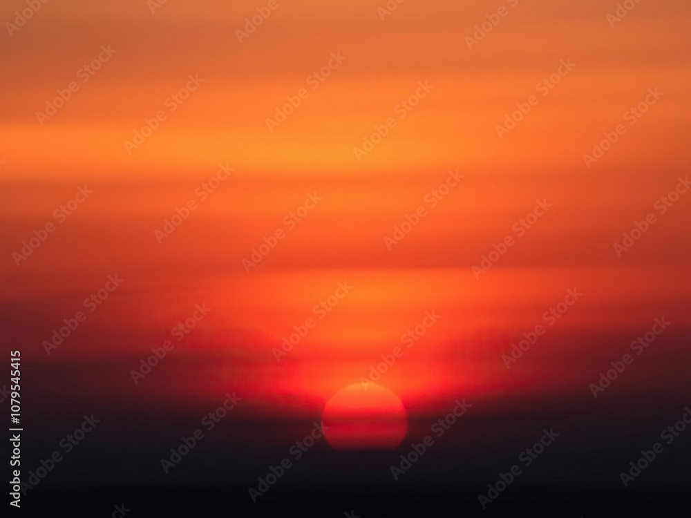 Softly glowing sunset sky with blended orange and purple hues, abstract, atmosphere Softly glowing sunset sky with blended orange and purple hues, abstract, atmosphere