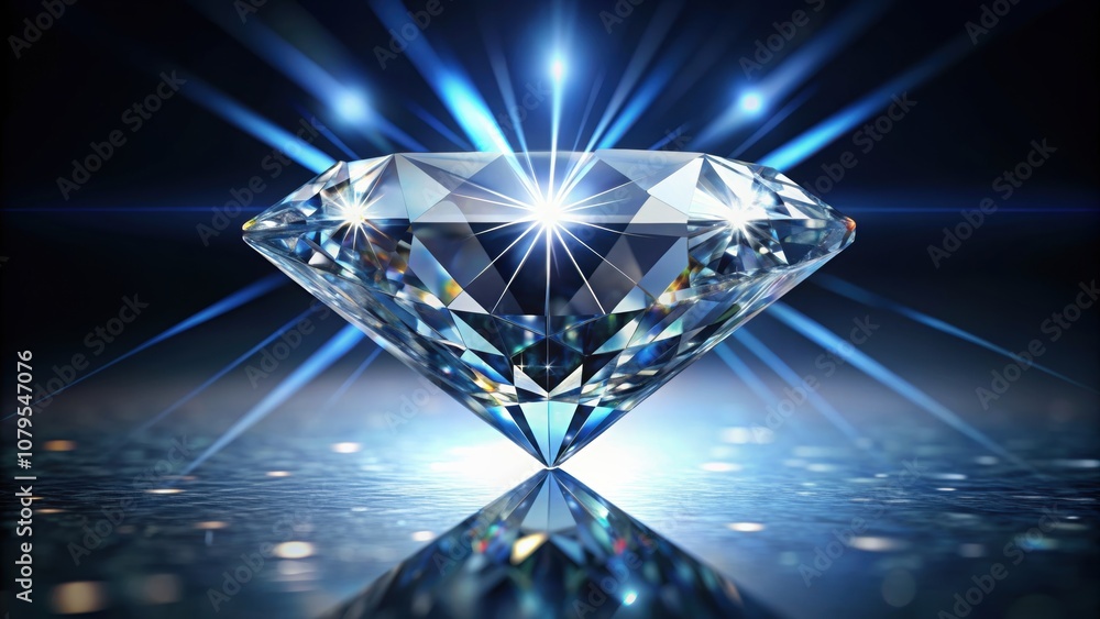 Sparkling diamond reflecting light in isolation, shiny, bright, gleaming, sparkle, precious, gem, gemstone, luxurious Sparkling diamond reflecting light in isolation, shiny, bright, gleaming, sparkle, precious, gem, gemstone, luxurious