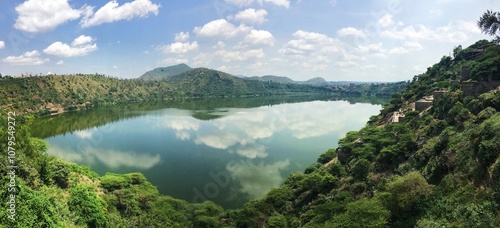 view of the lake in mountains