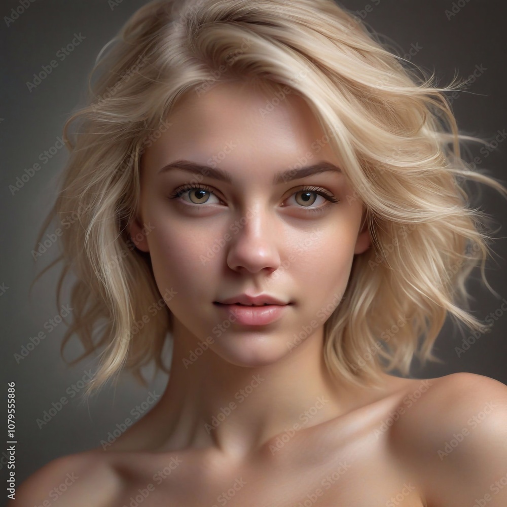 Portrait einer blonden Frau Portrait einer blonden Frau