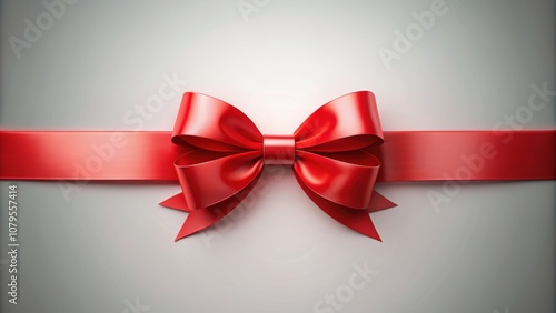 rendering red ribbon for compositing, red, ribbon, rendering, Christmas, gift, decoration, satin, festive, holiday, bow, isolated