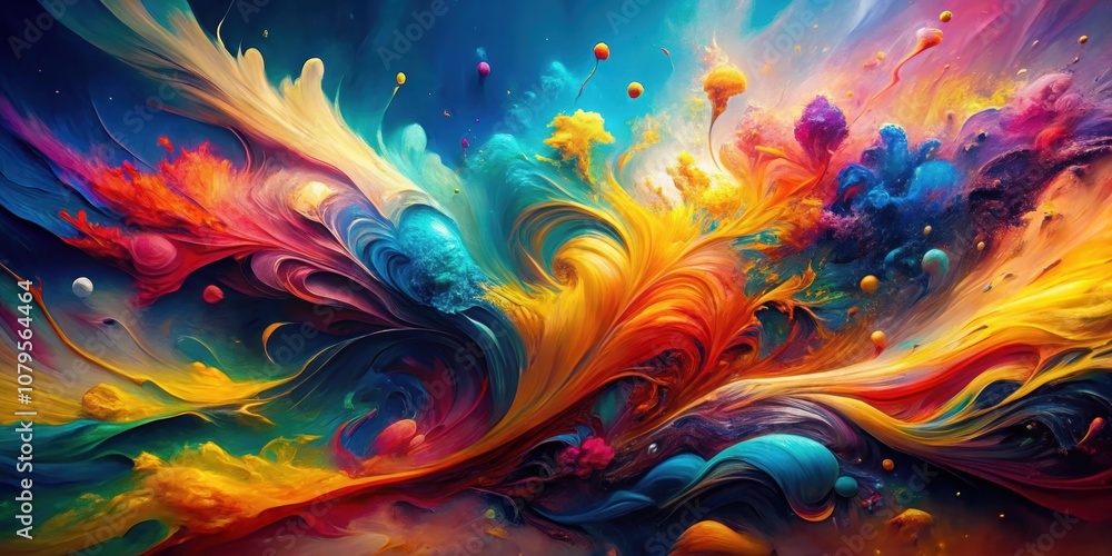 Vibrant high-resolution abstract artwork celebrating artistic freedom and raw emotions , colorful, dynamic Vibrant high-resolution abstract artwork celebrating artistic freedom and raw emotions , colorful, dynamic