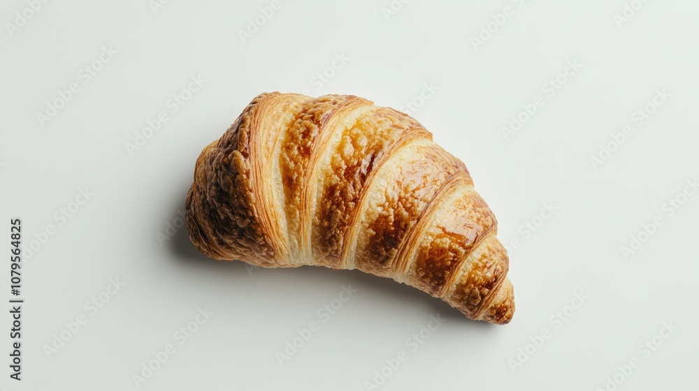 Croissant on a clean white background Croissant on a clean white background