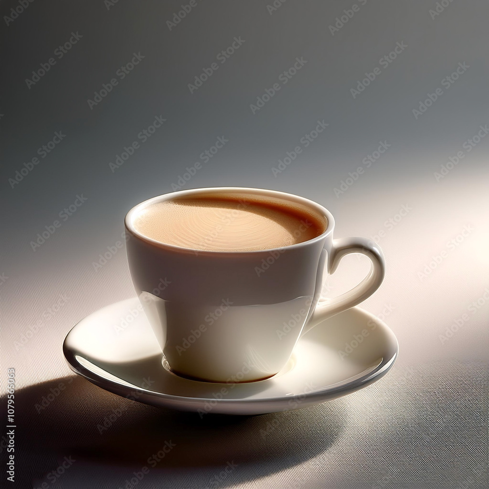 Cup of coffee isolated on minimalis background Cup of coffee isolated on minimalis background