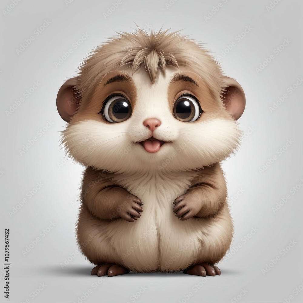 Adorable Cartoon Hamster Adorable Cartoon Hamster