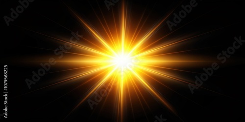 Natural sun flare shining brightly against a black background, sun, flare, light, bright, natural, shining, bright, sunlight