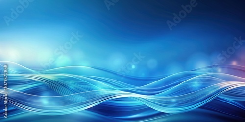 Blurry blue gradient background with abstract wavy patterns , Gradient, Blue, Background, Wallpaper, Abstract, Blurry, Wavy, Texture