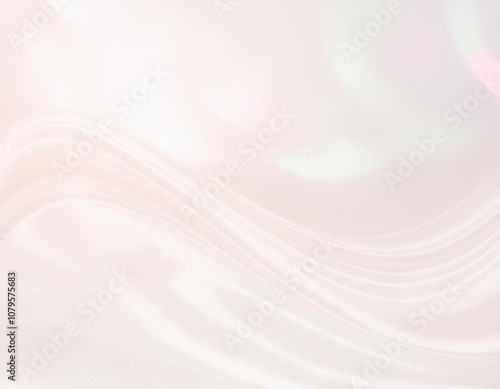 薄いピンクのシルクサテン布背景 Generative AI