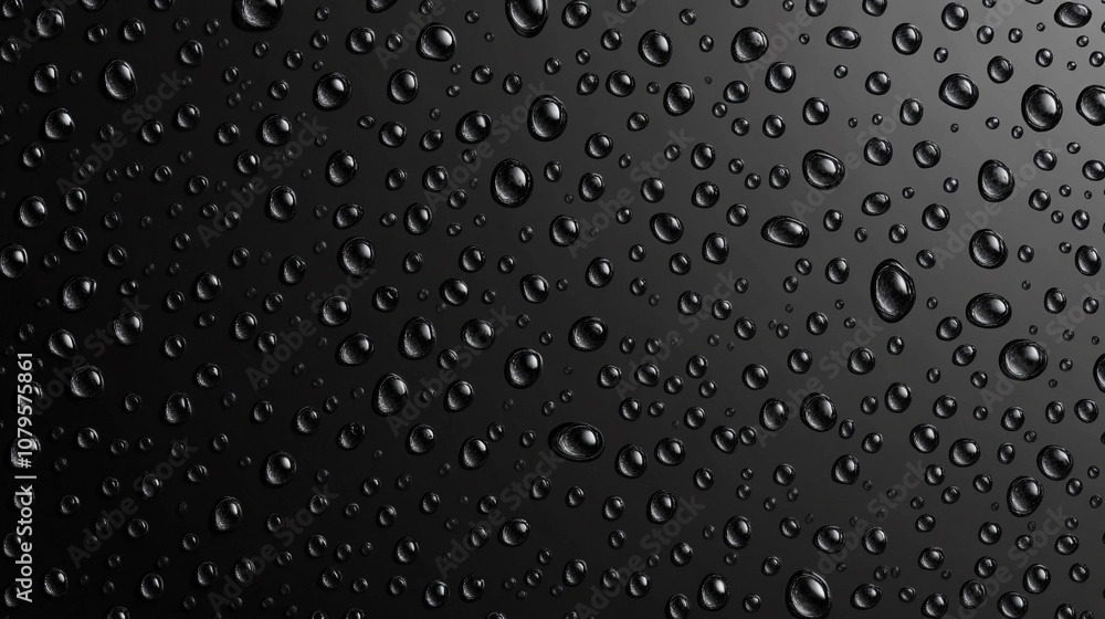 Fototapeta premium Water drops, water drop vector texture