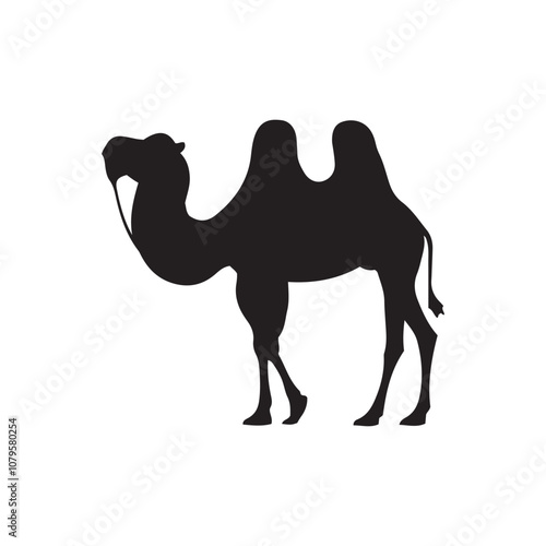 camel silhouettes, silhouette of a camel on a white background, silhouette set of camel vector illustration isolated on white, transparent background.