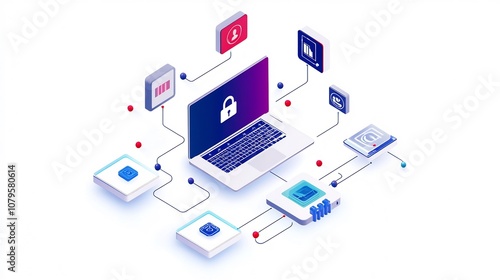 of a digital network infrastructure featuring a comprehensive set of enhanced safeguards and security measures to ensure secure connectivity  data protection