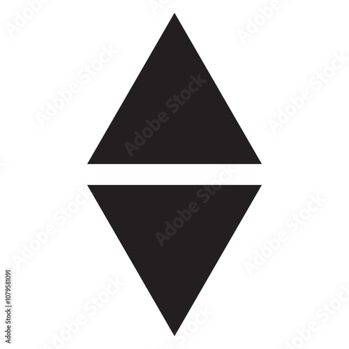 Up and down arrow. Up and down arrow vector design illustration. Black up, down arrow set.