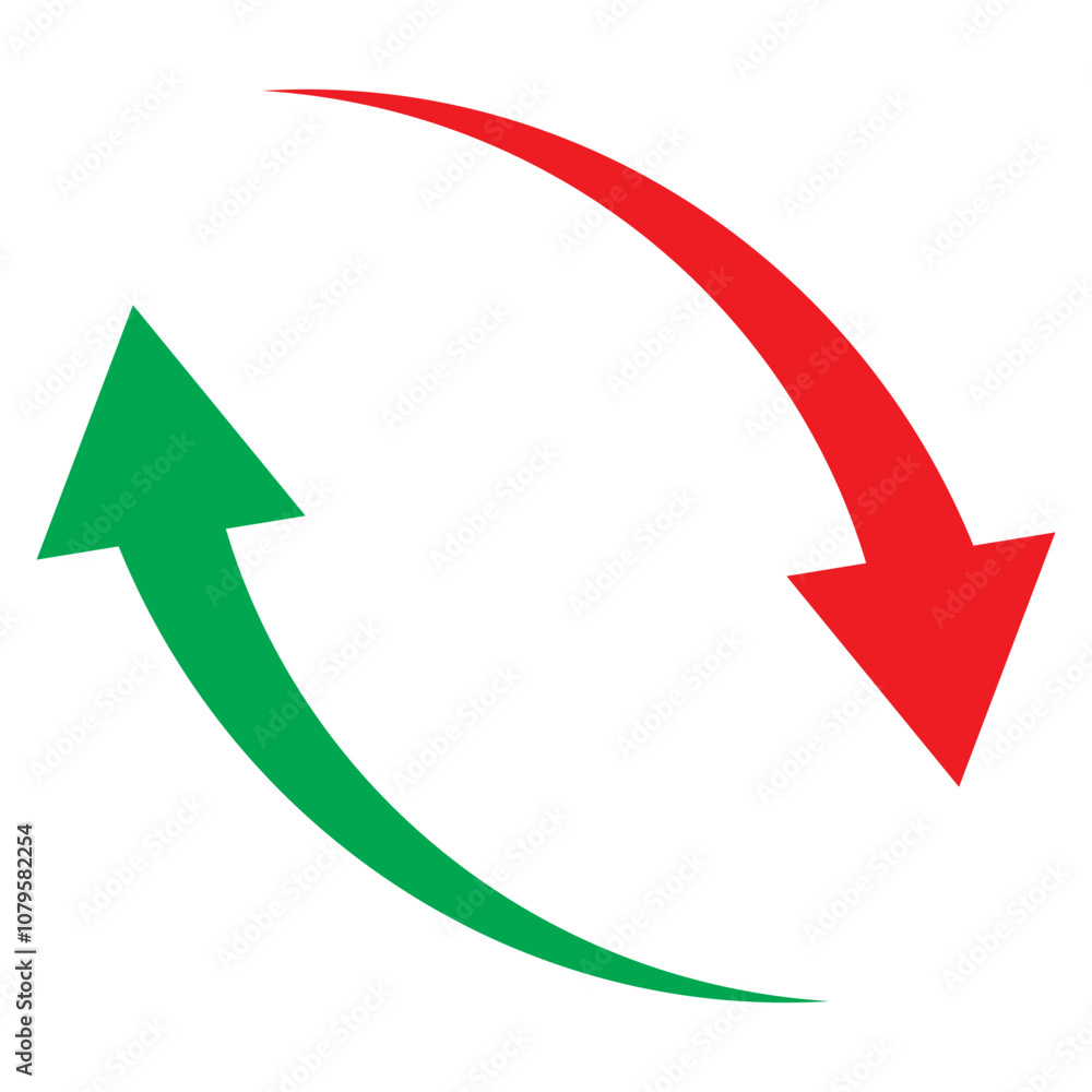 Up and down arrow icon vector Up and down arrow icon vector